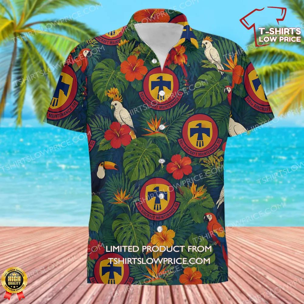 58 Aircraft Maintenance Squadron AETC Hawaiian Shirt 2 58 Aircraft Maintenance Squadron AETC Hawaiian Shirt 2