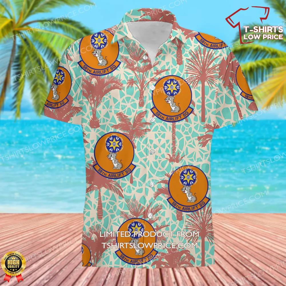 58 Airlift Squadron AETC Hawaiian Shirt 2 58 Airlift Squadron AETC Hawaiian Shirt 2