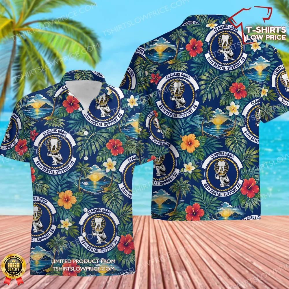 59 Dental Support Squadron (AETC) Hawaiian Shirt 59 Dental Support Squadron AETC Hawaiian Shirt 1