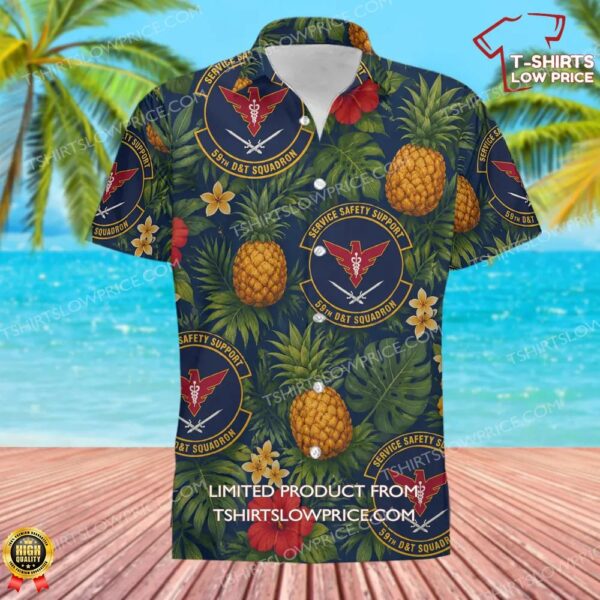 59 Diagnostics and Therapeutics Squadron (AETC) Hawaiian Shirt 59 Diagnostics and Therapeutics Squadron (AETC) Hawaiian Shirt