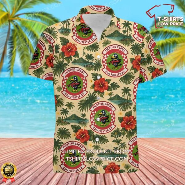 60 Fighter Squadron (AETC) Hawaiian Shirt 60 Fighter Squadron (AETC) Hawaiian Shirt
