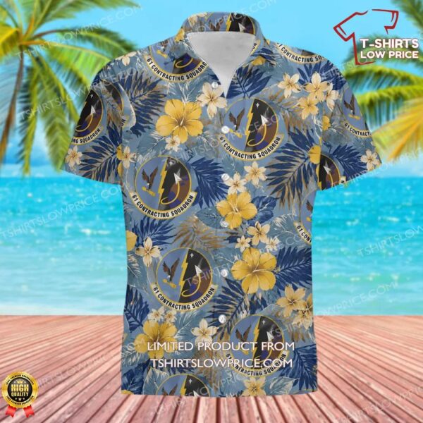 61 Contracting Squadron (AFSPC) Hawaiian Shirt 61 Contracting Squadron (AFSPC) Hawaiian Shirt