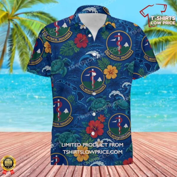 62 Medical Squadron (AMC) Hawaiian Shirt 62 Medical Squadron (AMC) Hawaiian Shirt