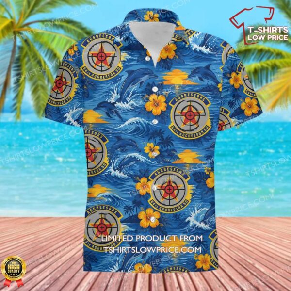 64 Aggressor Squadron (ACC) Hawaiian Shirt 64 Aggressor Squadron (ACC) Hawaiian Shirt