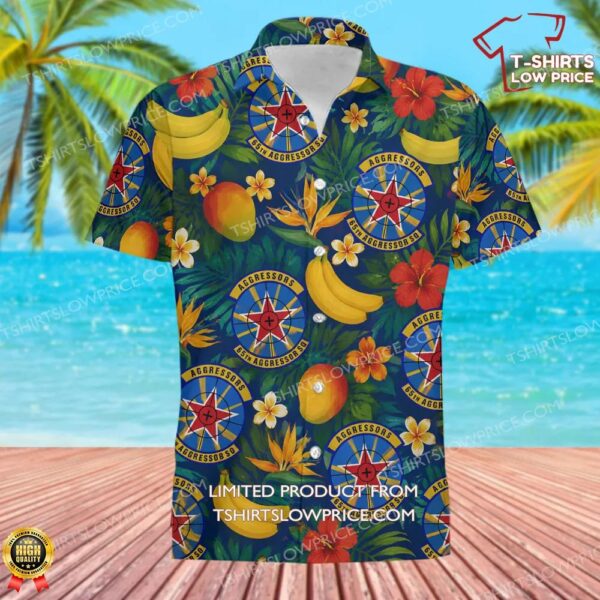 65 Aggressor Squadron (ACC) Hawaiian Shirt 65 Aggressor Squadron (ACC) Hawaiian Shirt