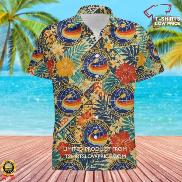 65 Airlift Squadron (PACAF) Hawaiian Shirt 65 Airlift Squadron (PACAF) Hawaiian Shirt