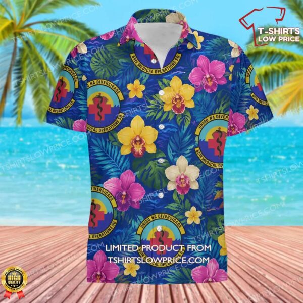 65 Medical Operations Squadron (USAFE) Hawaiian Shirt 65 Medical Operations Squadron (USAFE) Hawaiian Shirt