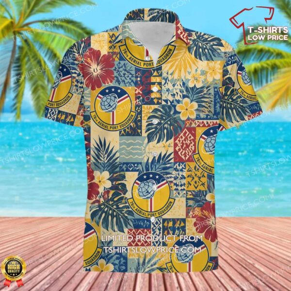 76 Aerial Port Squadron (AFRC) Hawaiian Shirt 76 Aerial Port Squadron (AFRC) Hawaiian Shirt