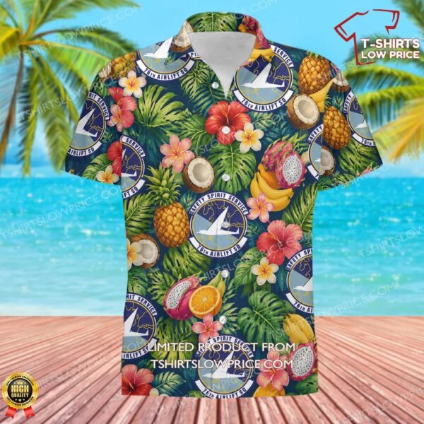 76 Airlift Squadron (USAFE) Hawaiian Shirt 76 Airlift Squadron (USAFE) Hawaiian Shirt