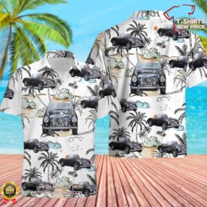1954 Austin-Healey 100-4 Convertible Sports Car Hawaiian Shirt