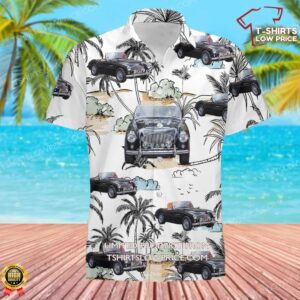 1954 Austin-Healey 100-4 Convertible Sports Car Hawaiian Shirt