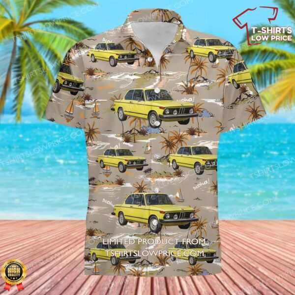 1974 BMW 2002tii 4-Speed Hawaiian Shirt 1974 BMW 2002tii 4-Speed Hawaiian Shirt