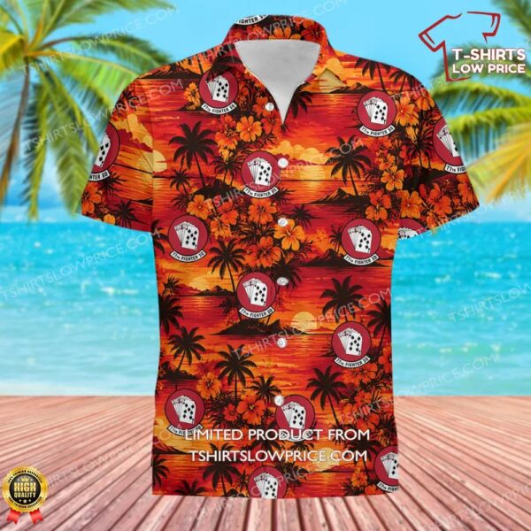 77 Fighter Squadron (ACC) Hawaiian Shirt 77 Fighter Squadron (ACC) Hawaiian Shirt
