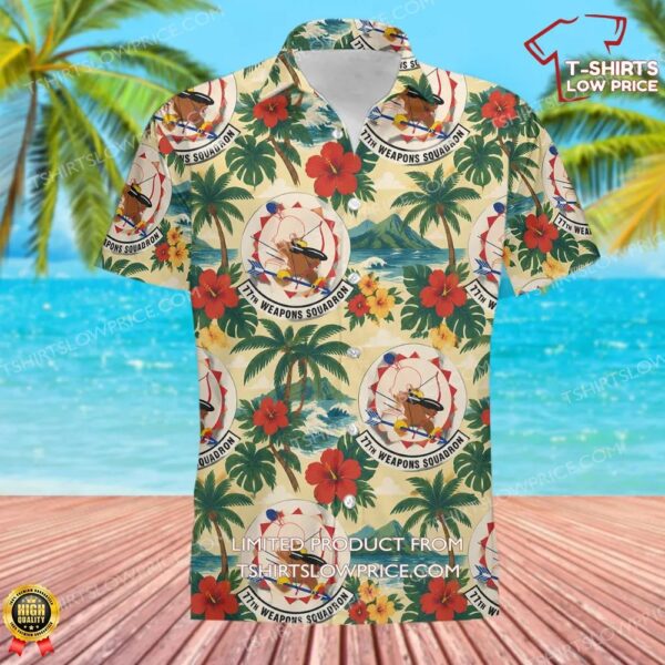 77 Weapons Squadron (ACC) Hawaiian Shirt 77 Weapons Squadron (ACC) Hawaiian Shirt