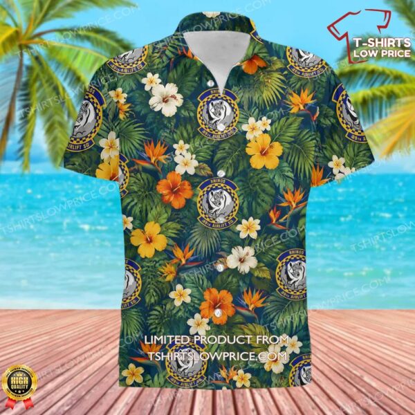 89 Airlift Squadron (AFRC) Hawaiian Shirt 89 Airlift Squadron (AFRC) Hawaiian Shirt