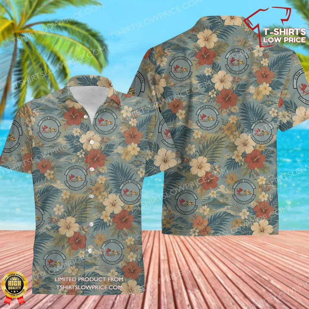 91 Cyberspace Operations Squadron (ACC) Hawaiian Shirt 91 Cyberspace Operations Squadron ACC Hawaiian Shirt 1
