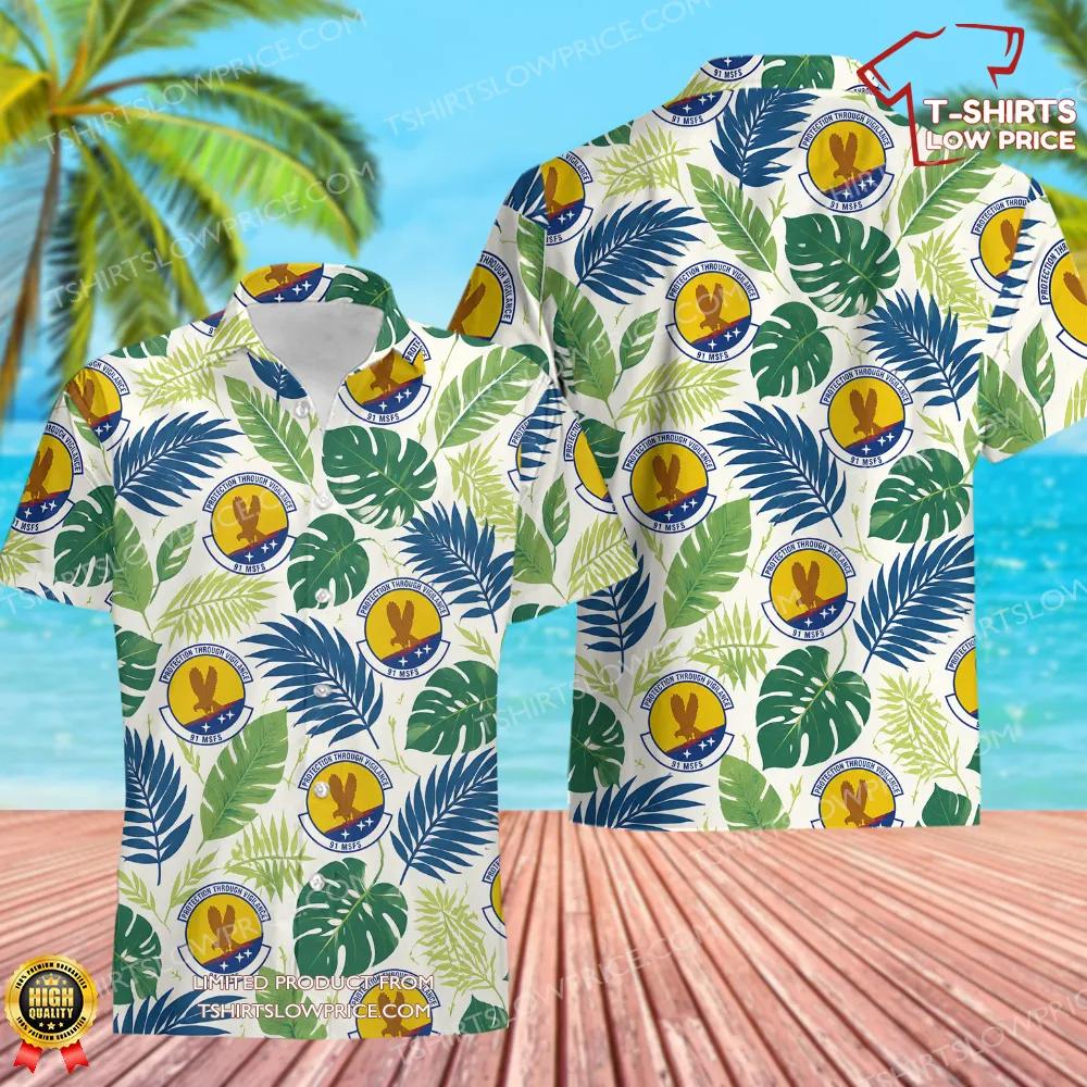 91 Missile Security Forces Squadron (AFGSC) Hawaiian Shirt 91 Missile Security Forces Squadron AFGSC Hawaiian Shirt 1