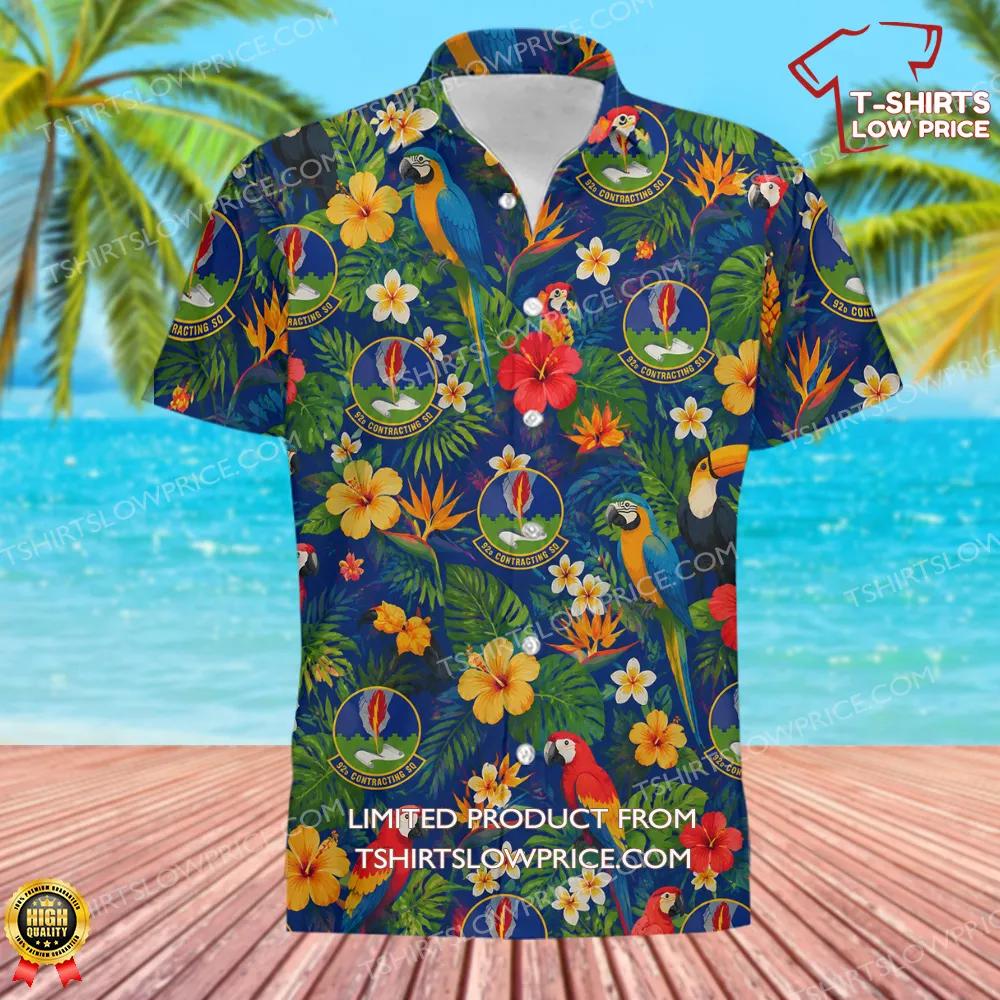 92 Contracting Squadron AMC Hawaiian Shirt 2 92 Contracting Squadron AMC Hawaiian Shirt 2