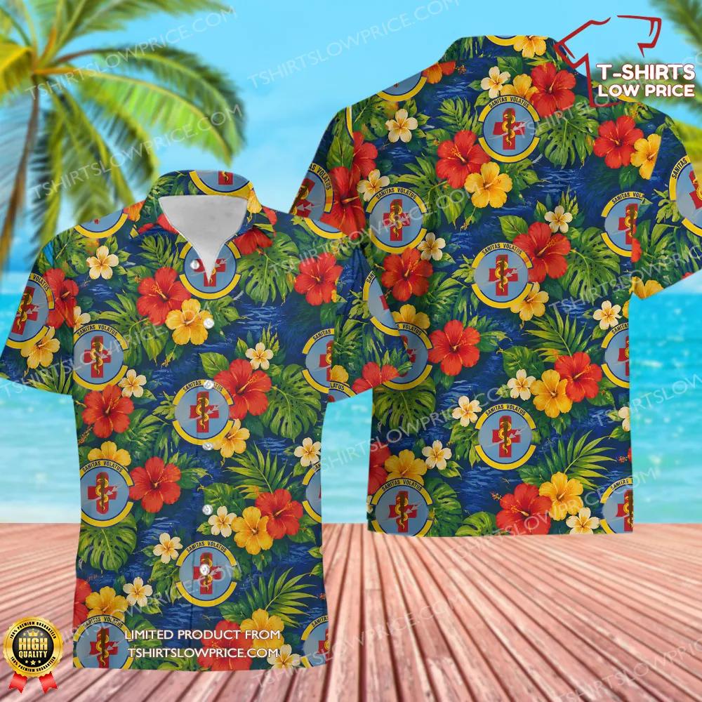 92 Operational Medical Readiness Squadron (AMC) Hawaiian Shirt 92 Operational Medical Readiness Squadron AMC Hawaiian Shirt 1