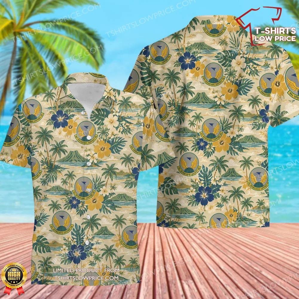 92 Operations Support Squadron (AMC) Hawaiian Shirt 92 Operations Support Squadron AMC Hawaiian Shirt 1