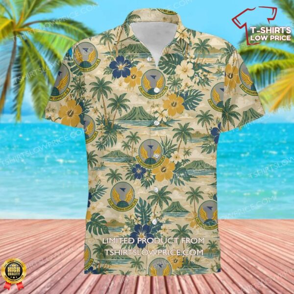 92 Operations Support Squadron (AMC) Hawaiian Shirt 92 Operations Support Squadron (AMC) Hawaiian Shirt