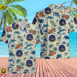 92 Maintenance Operations Squadron (AMC) Hawaiian Shirt 92 Maintenance Operations Squadron (AMC) Hawaiian Shirt