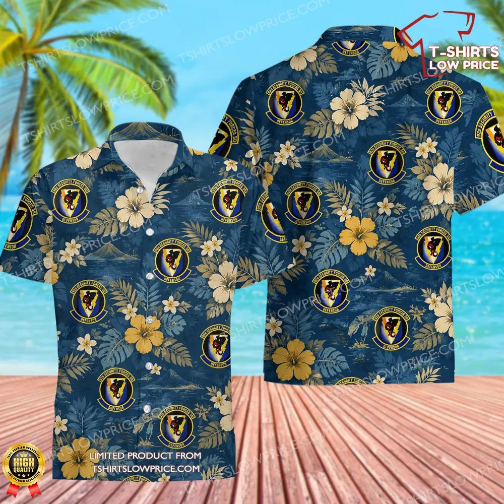 92 Security Forces Squadron (AMC) Hawaiian Shirt 92 Security Forces Squadron AMC Hawaiian Shirt 1