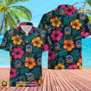 93 Fighter Squadron (AFRC) Hawaiian Shirt 93 Fighter Squadron (AFRC) Hawaiian Shirt