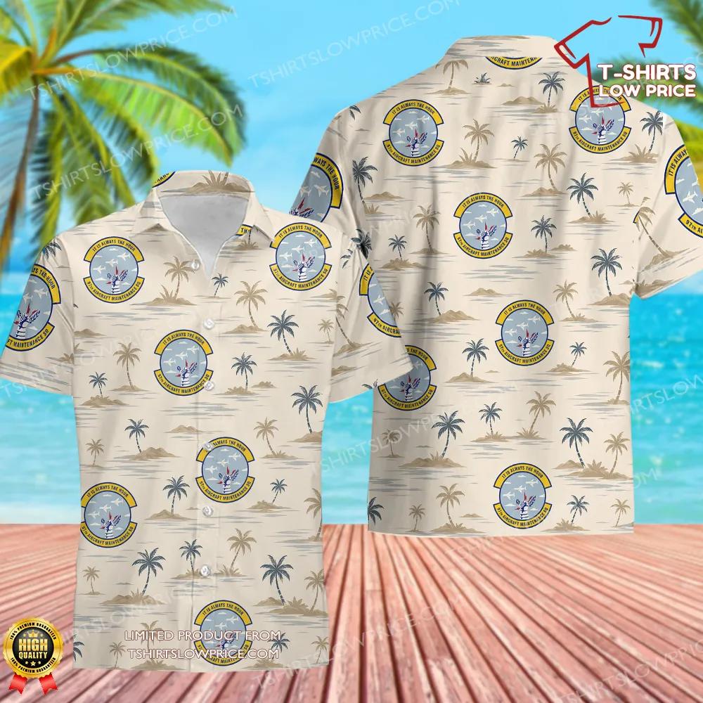 97 Aircraft Maintenance Squadron (AETC) Hawaiian Shirt 97 Aircraft Maintenance Squadron AETC Hawaiian Shirt 1