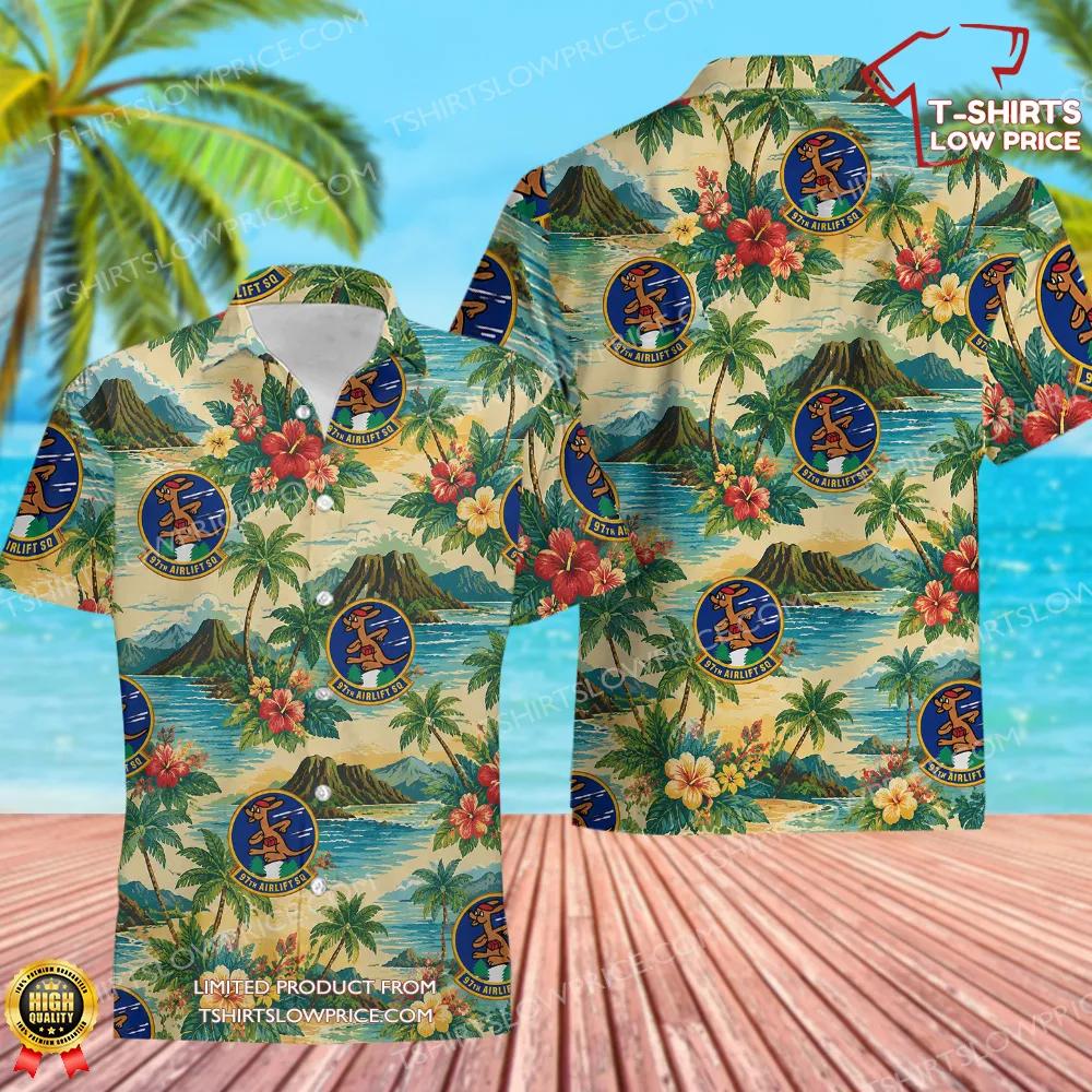 97 Airlift Squadron (AFRC) Hawaiian Shirt 97 Airlift Squadron AFRC Hawaiian Shirt 1
