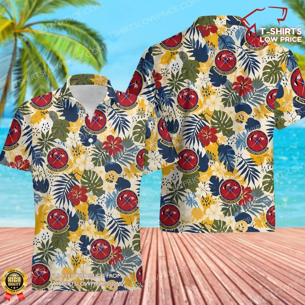 97 Civil Engineer Squadron (AETC) Hawaiian Shirt 97 Civil Engineer Squadron AETC Hawaiian Shirt 1