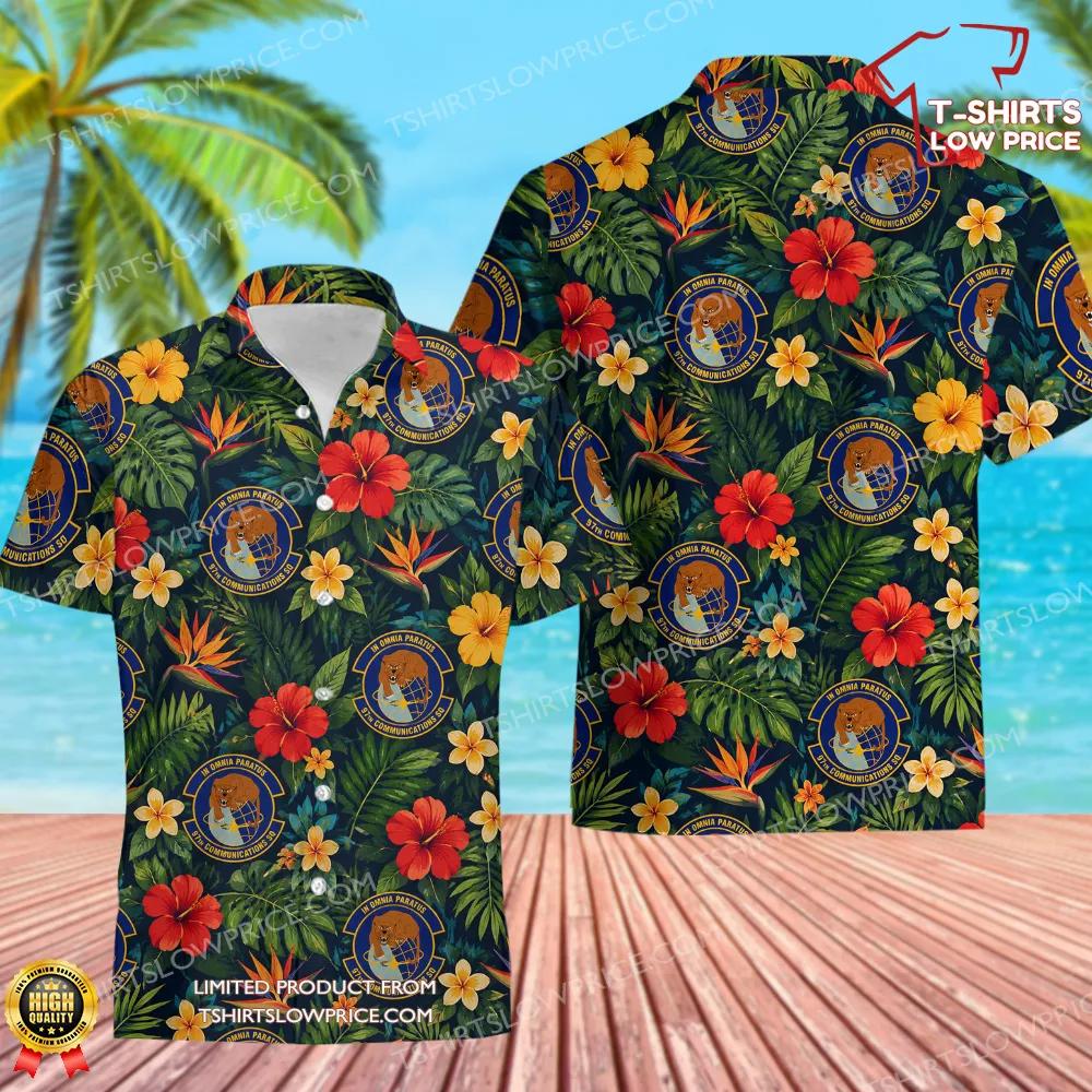 97 Communications Squadron (AETC) Hawaiian Shirt 97 Communications Squadron AETC Hawaiian Shirt 1