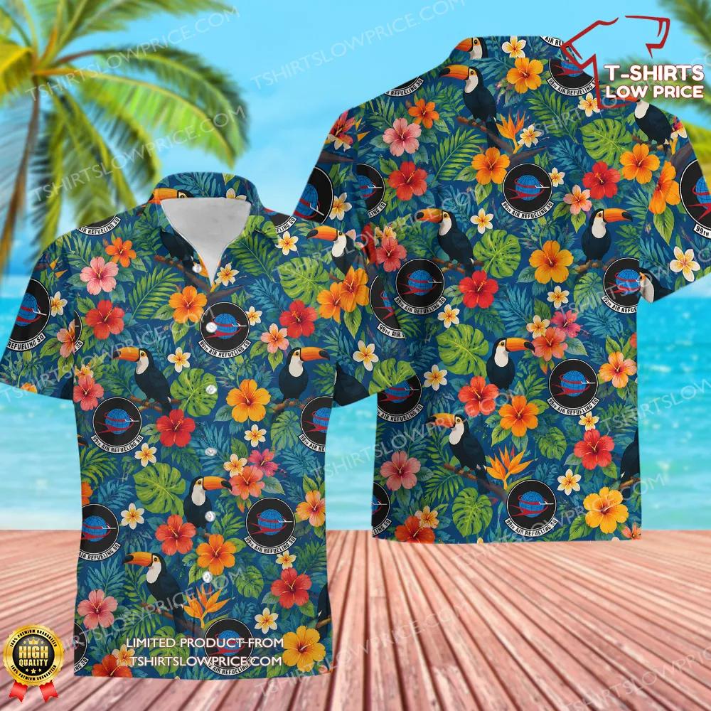 99 Air Refueling Squadron (AMC) Hawaiian Shirt 99 Air Refueling Squadron AMC Hawaiian Shirt 1