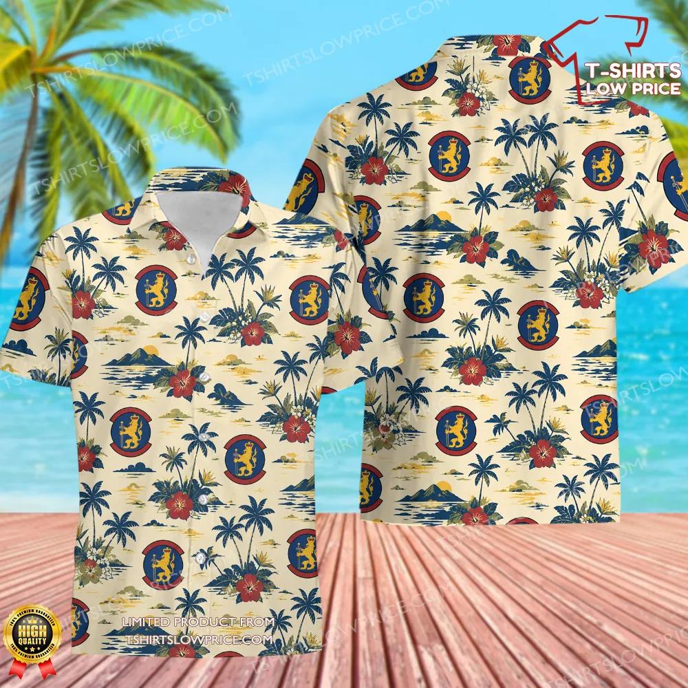 100 Security Forces Squadron (USAFE) Hawaiian Shirt 100 Security Forces Squadron USAFE Hawaiian Shirt 1
