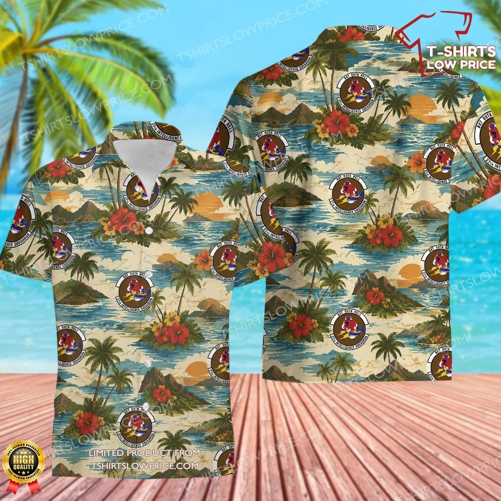 27 Intelligence Squadron (ACC) Hawaiian Shirt 27 Intelligence Squadron ACC Hawaiian Shirt 1