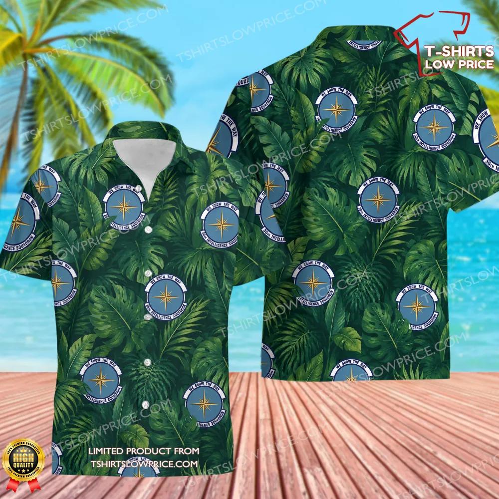 30 Intelligence Squadron (AFISRA) Hawaiian Shirt 30 Intelligence Squadron AFISRA Hawaiian Shirt 1