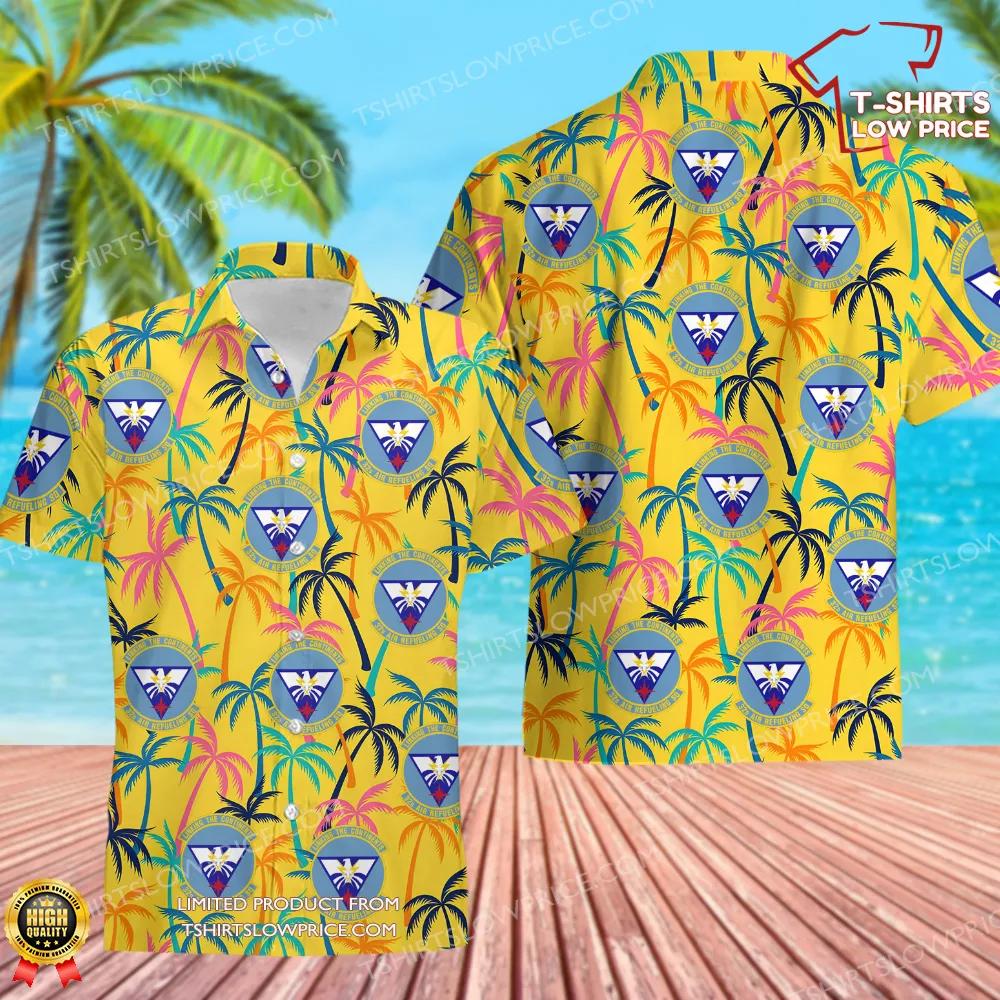 32 Air Refueling Squadron (AMC) Hawaiian Shirt 32 Air Refueling Squadron AMC Hawaiian Shirt 1