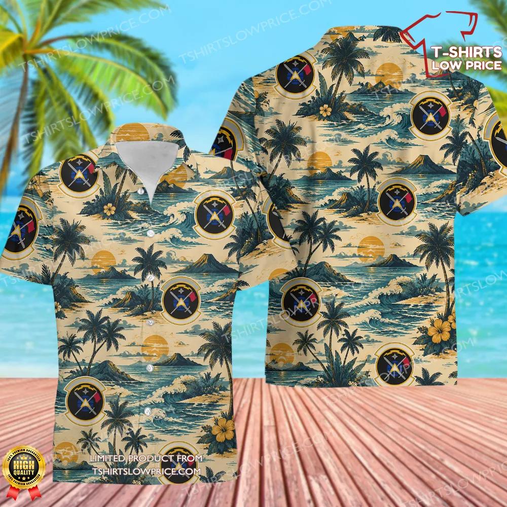 32 Combat Communications Squadron (AFSPC) Hawaiian Shirt 32 Combat Communications Squadron AFSPC Hawaiian Shirt 1