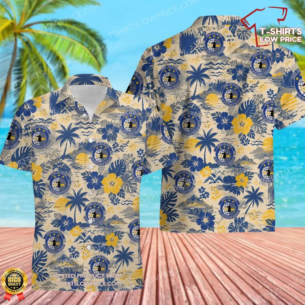 32 Intelligence Squadron (AFISRA) Hawaiian Shirt 32 Intelligence Squadron AFISRA Hawaiian Shirt 1