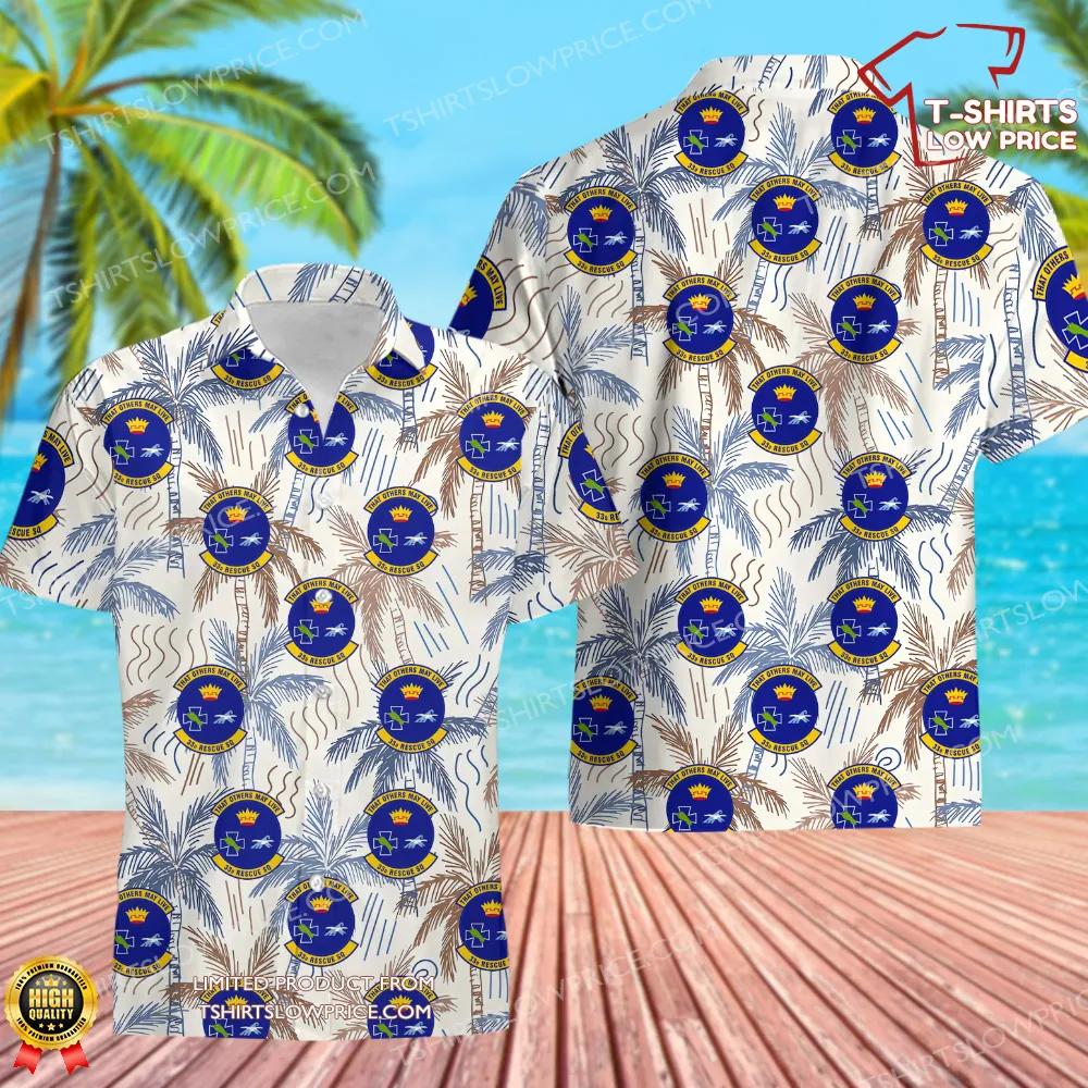 33 Rescue Squadron (PACAF) Hawaiian Shirt 33 Rescue Squadron PACAF Hawaiian Shirt 1