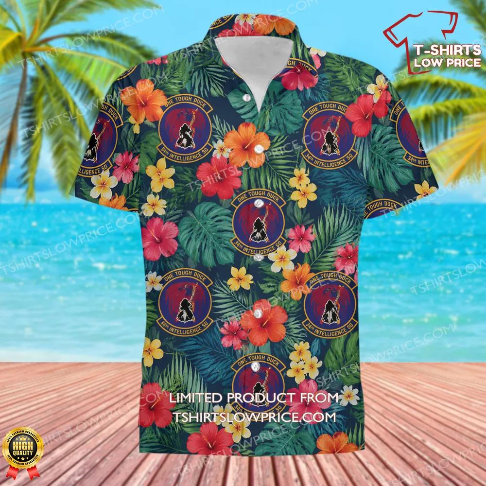 34 Intelligence Squadron AFISRA Hawaiian Shirt 2 34 Intelligence Squadron AFISRA Hawaiian Shirt 2