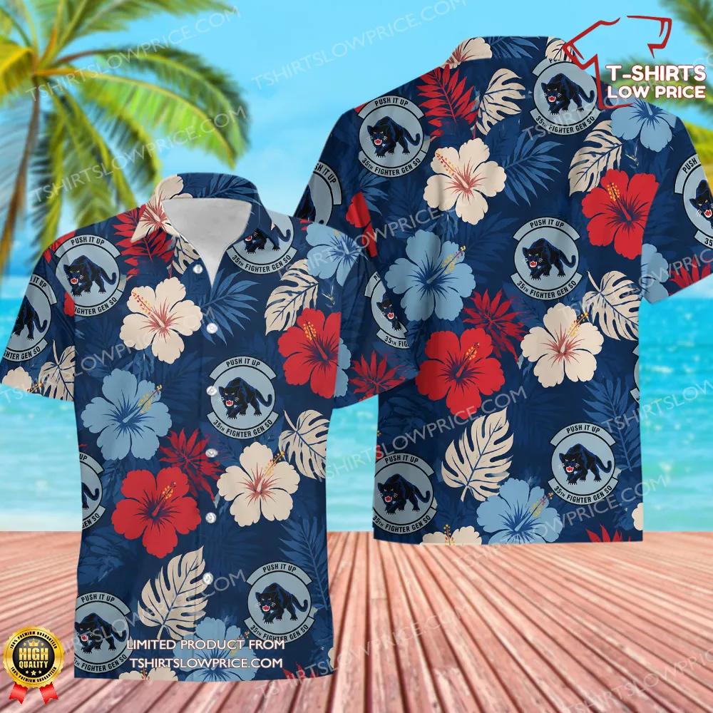 35 Fighter Generation Squadron (PACAF) Hawaiian Shirt 35 Fighter Generation Squadron PACAF Hawaiian Shirt 1