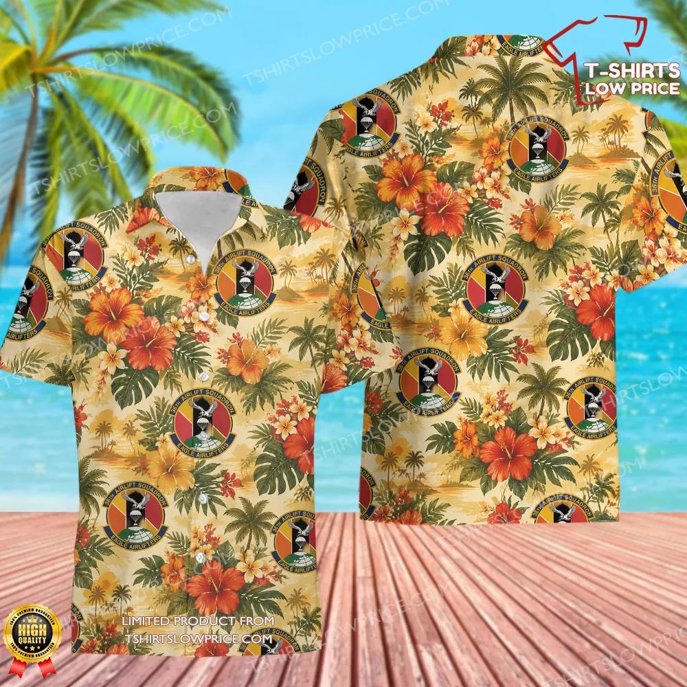 36 Airlift Squadron (PACAF) Hawaiian Shirt 36 Airlift Squadron PACAF Hawaiian Shirt 1
