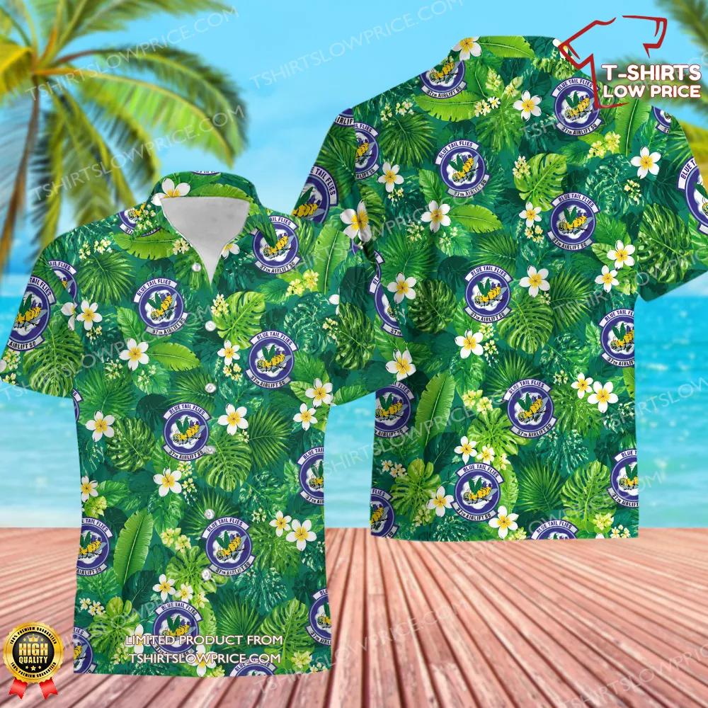 37 Airlift Squadron Hawaiian Shirt 37 Airlift Squadron Hawaiian Shirt 1