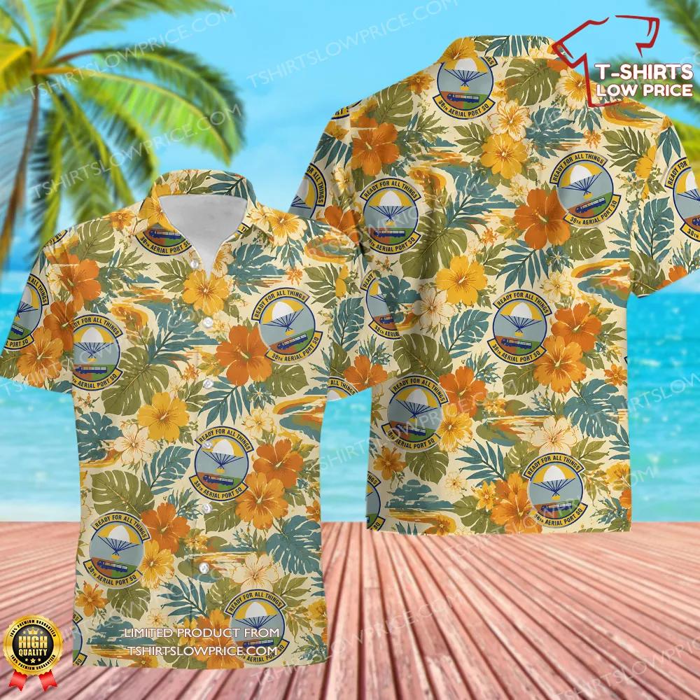 38 Aerial Port Squadron (AFRC) Hawaiian Shirt 38 Aerial Port Squadron AFRC Hawaiian Shirt 1