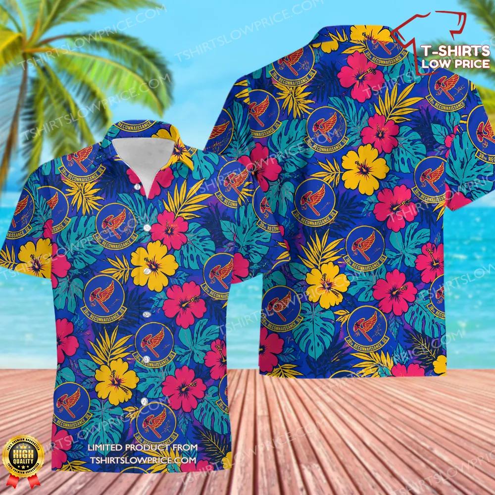 38 Reconnaissance Squadron (ACC) Hawaiian Shirt 38 Reconnaissance Squadron ACC Hawaiian Shirt 1
