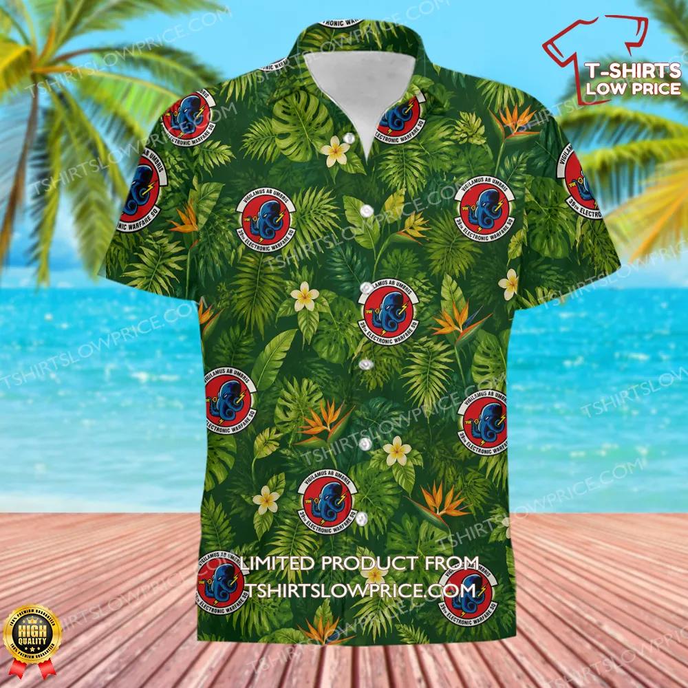 39 Electronic Warfare Squadron ACC Hawaiian Shirt 2 39 Electronic Warfare Squadron ACC Hawaiian Shirt 2