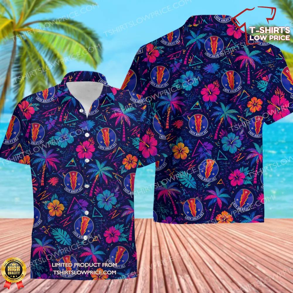 45 Airlift Squadron (AETC) Hawaiian Shirt 45 Airlift Squadron AETC Hawaiian Shirt 1