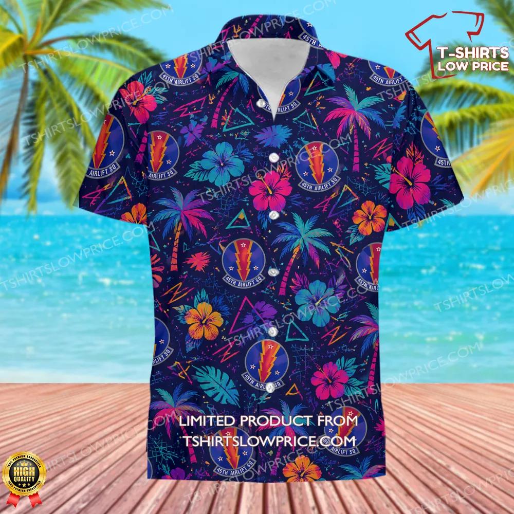 45 Airlift Squadron AETC Hawaiian Shirt 2 45 Airlift Squadron AETC Hawaiian Shirt 2