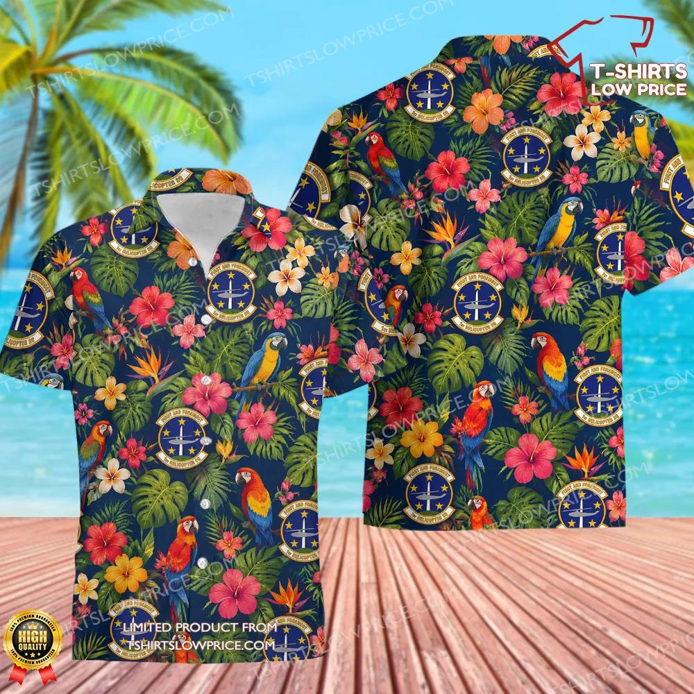 1 Helicopter Squadron (AFDW) Hawaiian Shirt 1 Helicopter Squadron AFDW Hawaiian Shirt 1